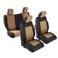 Smittybilt 07 WRANGLER JK - 4 DOOR NEOPRENE SEAT COVER SET FRONT/REAR - TAN 471825